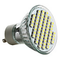 GU10 3528 SMD 60-LED White 150-180LM Light Bulb (230V,  3-3.5W)