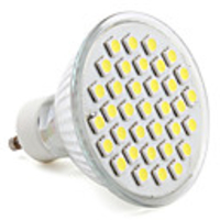 GU10 35x5050 SMD 4.5-5W 300-400LM 6000-6500K Natural White Light LED Spot Bulb (220-240V)