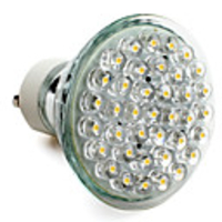 GU10 38-LED Warm White 120LM 2W Spot Bulbs (220-240V)
