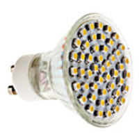 GU10 3W 48x3528 SMD 270-300LM 3000-3500K Warm White Light LED Spot Bulb (220V)