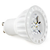 GU10 3x1W 270-300LM 6000-6500K Natural White Light Ceramic Spot Lamp LED Bulb (85-265V)
