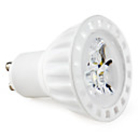 GU10 3x1W 270-300LM 6000-6500K Natural White Light Ceramic Spot Lamp LED Bulb (85-265V)