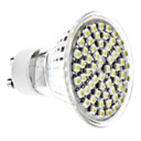 GU10 4W 60x3528 SMD 300-350LM 6000-6500K Natural White Light LED Spot Bulb (110-240V)