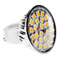 GU10 5W 24x5050 SMD 380-420LM 3000-3500K Warm White Light LED Spot Bulb (220-240V)