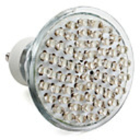 GU10 60-LED 300LM 2-2.5W 6000-6500K White Spot Bulbs (220-240V)