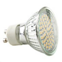 GU10 SMD 3528 60-LED 150-230LM 2800-3300K Warm White Light Bulb (220-240V)