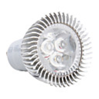 GU1O 3x1W 3-LED 270Lm Warm White Light Bulb 85-265V