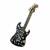 guitar lapel pin enamel brooch rhinestones breastpin badge suit shirt sweater collar backpack miniinthebox