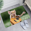 Guitar Piggy Digital Printing Floor Mat Modern Bath Mats Nonwoven / Memory Foam Novelty Bathroom