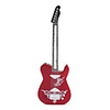 Guitar Shape Metal Gas Lighter - Red