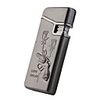 Gun and Rose Pattern Cigarette Lighter Black