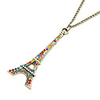 Gun Color Plated The Eiffel Tower Alloy Necklace