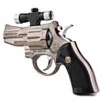 Gun Shaped Windproof Jet Cigar Cigarette Lighter with Laser Copper