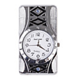 H-26 Watch Shape With Rotating Lights Metal Gas Lighter
