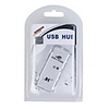 H-E 4 Port USB 2.0 Hub (Silver)