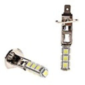 H1 2.5W 13x5050 SMD White LED Bulb for Car Headlight Fog Light (12V,  2-Pack)