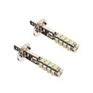 H1 2.5W 38x3528 SMD White LED Bulb for Car Headlight Fog Light (12V,  2-Pack)