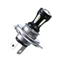 H4 18 SMD LED Car Front Fog Lights Motorcycle Headlights 18W 950LM 6000K White with Lens
