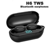 H6 Tws Wireless Bluetooth 5.0 Earphone Sport Headphones LED Display Button Control Earbuds Waterproof Headset miniinthebox