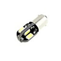 H6W BAX9s 1W 8x5730 SMD LED 80lm 6000K Cool White Light Bulb for Car (DC 12V,  2pcs)
