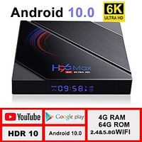 H96 MAX H616 TV Box Android 10 4G 64GB 6K Android TV Box 2.4G 5.8G WIFI Youtube Media player H96MAX TVBOX Set top box miniinthebox