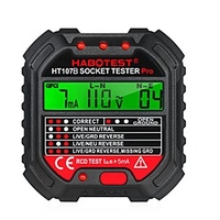 Habotest HT107D Outlet Tester Met 90-250V Socket Tester Automatische Elektrische Circuit Polariteit Voltage Detector Breaker Finder miniinthebox