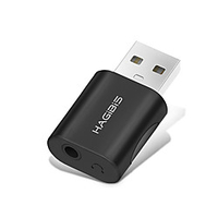 Hagibis USB External Sound Card Adapter 3.5mm Audio Adapter with USB Jack for Headphone Microphone and Sound Card for PC Laptop and Audio Adapter