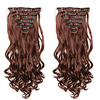 Hair 22inch Ombre Hair Long Curly Hair Extension 16 Clips High Tempreture Synthetic Hairpiece Clip In Hair Extensions miniinthebox