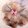 Hair Accessories Bowknot Casual / Daily Fashion Winter Dog Clothes Purple Yellow Red Costume Fabric One-Size
