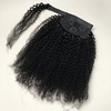 Hair Extensions Ponytail Extensions Afro Kinky Curly Human Hair Wrap Around Ponytail Remy Hair Extensions Clip in Hair Extensions with Magic Paste One Piece Hairpiece Hair For Women Natural Color miniinthebox