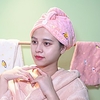 Hair Towel Wrap Dry Hair Hat Bath Hair Cap Hair Drying Towel with Button miniinthebox