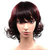 Hair Wigs Synthetic Wig with Flat Bangs Heat Resistant for Women Natural As Real Hair miniinthebox