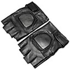 Half-finger All Motorcycle Gloves Polyurethane Leather Quick Dry / Non Slip