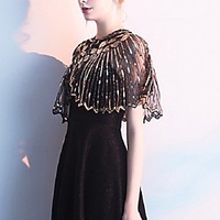 Half Sleeve Capes Lace Wedding / Party / Evening Women