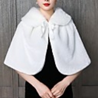 Half Sleeve Coats / Jackets Faux Fur Party / Evening Women