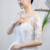 Half Sleeve Shawls / Bridal Tulle Wedding / Party / Evening Shawl Wrap / Women