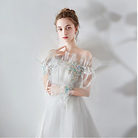 Half Sleeve Shawls / Sweet Orlon Wedding / Party / Evening Shawl Wrap / Women
