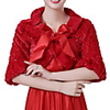 Half Sleeve Shawls Faux Fur Wedding Women