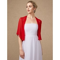 Half Sleeve Shrugs Chiffon Wedding / Party / Evening Women