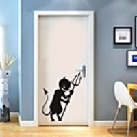 Halloween Decorations / Holiday Wall Stickers Plane Wall Stickers / Holiday Wall Stickers Decorative Wall Stickers,  PVC Home Decoration Wall Decal Wall Decoration 1pc