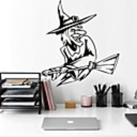 Halloween Decorations / Holiday Wall Stickers Plane Wall Stickers / Holiday Wall Stickers Decorative Wall Stickers,  PVC Home Decoration Wall Decal Wall Decoration 1pc