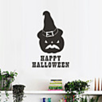 Halloween Decorations / Holiday Wall Stickers Plane Wall Stickers / Holiday Wall Stickers Decorative Wall Stickers,  PVC Home Decoration Wall Decal Wall Decoration 1pc