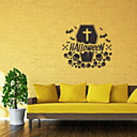 Halloween Decorations / Holiday Wall Stickers Plane Wall Stickers / Holiday Wall Stickers Decorative Wall Stickers,  PVC Home Decoration Wall Decal Wall Decoration 1pc