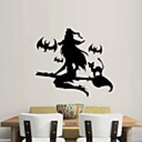 Halloween Decorations / Holiday Wall Stickers Plane Wall Stickers / Holiday Wall Stickers Decorative Wall Stickers,  PVC Home Decoration Wall Decal Wall Decoration 1pc
