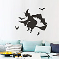 Halloween Decorations / Holiday Wall Stickers Plane Wall Stickers / Holiday Wall Stickers Decorative Wall Stickers,  PVC Home Decoration Wall Decal Wall Decoration 1pc
