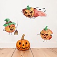 Halloween Decorations / Holiday Wall Stickers Plane Wall Stickers / Holiday Wall Stickers Decorative Wall Stickers,  PVC Home Decoration Wall Decal Wall Decoration 1pc
