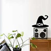 Halloween Decorations / Holiday Wall Stickers Plane Wall Stickers / Holiday Wall Stickers Decorative Wall Stickers,  PVC Home Decoration Wall Decal Wall Decoration 1pc