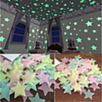 Halloween Decorations / Holiday Wall Stickers Plane Wall Stickers / Luminous Wall Stickers Light Switch Stickers,  ABSPC Home Decoration Wall Decal Wall / Window Decoration 100pcs / Removable