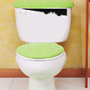 Halloween Decorations / Shadow Voyeur Toilet Stickers Plane Wall Stickers / Holiday Wall Stickers Decorative Wall Stickers,  PVC Home Decoration Wall Decal Wall Decoration 1pc