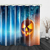 Halloween Ghost Fog Pumpkin Digital Printing Shower Curtain English Green Leaf Digital Printing Shower Curtain Shower Curtains amp; Hooks Modern Polyester New Design